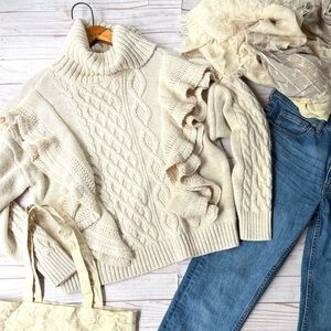 Only Brand ruffle sweater